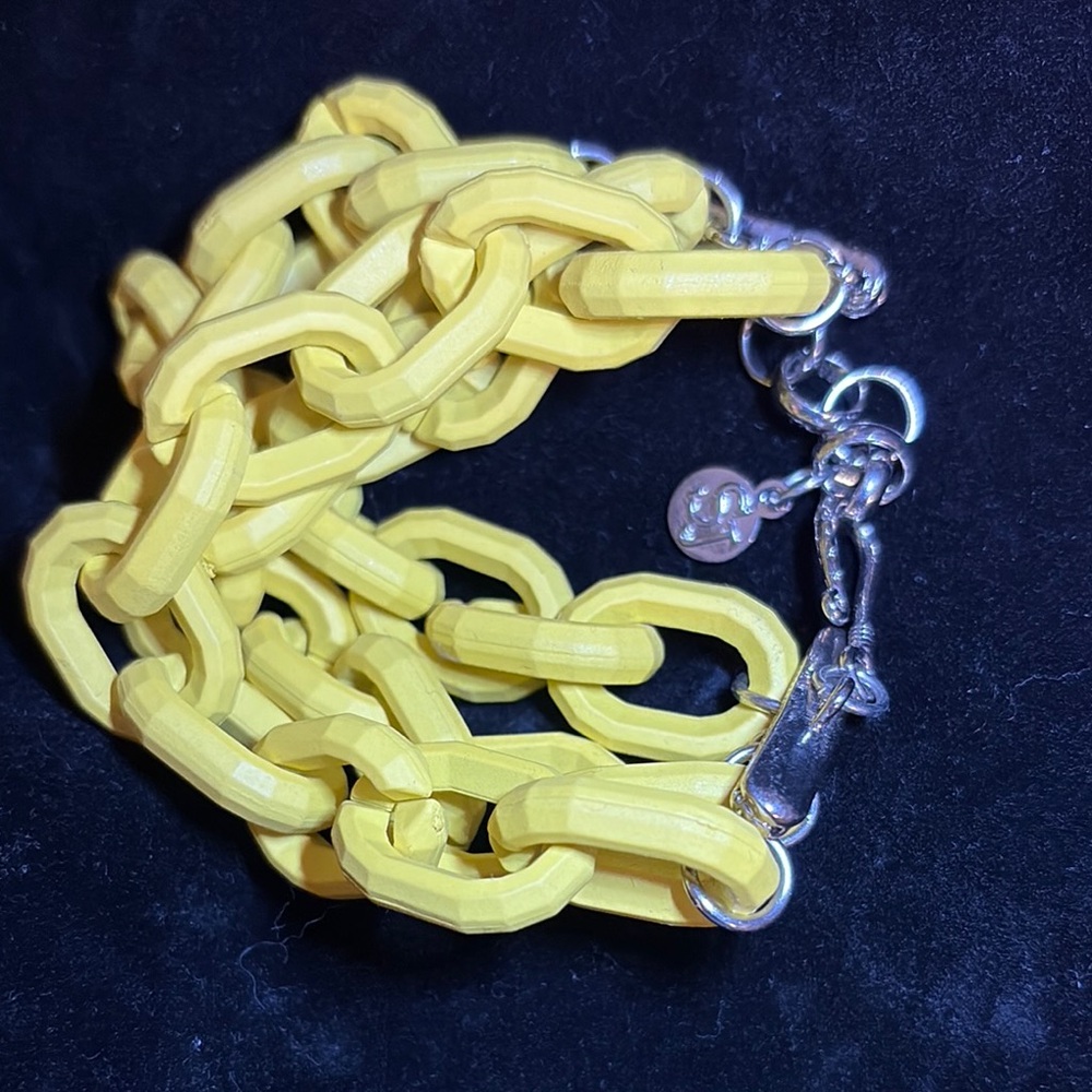 Sassy Jones Yellow and Silver Statement Bracelet